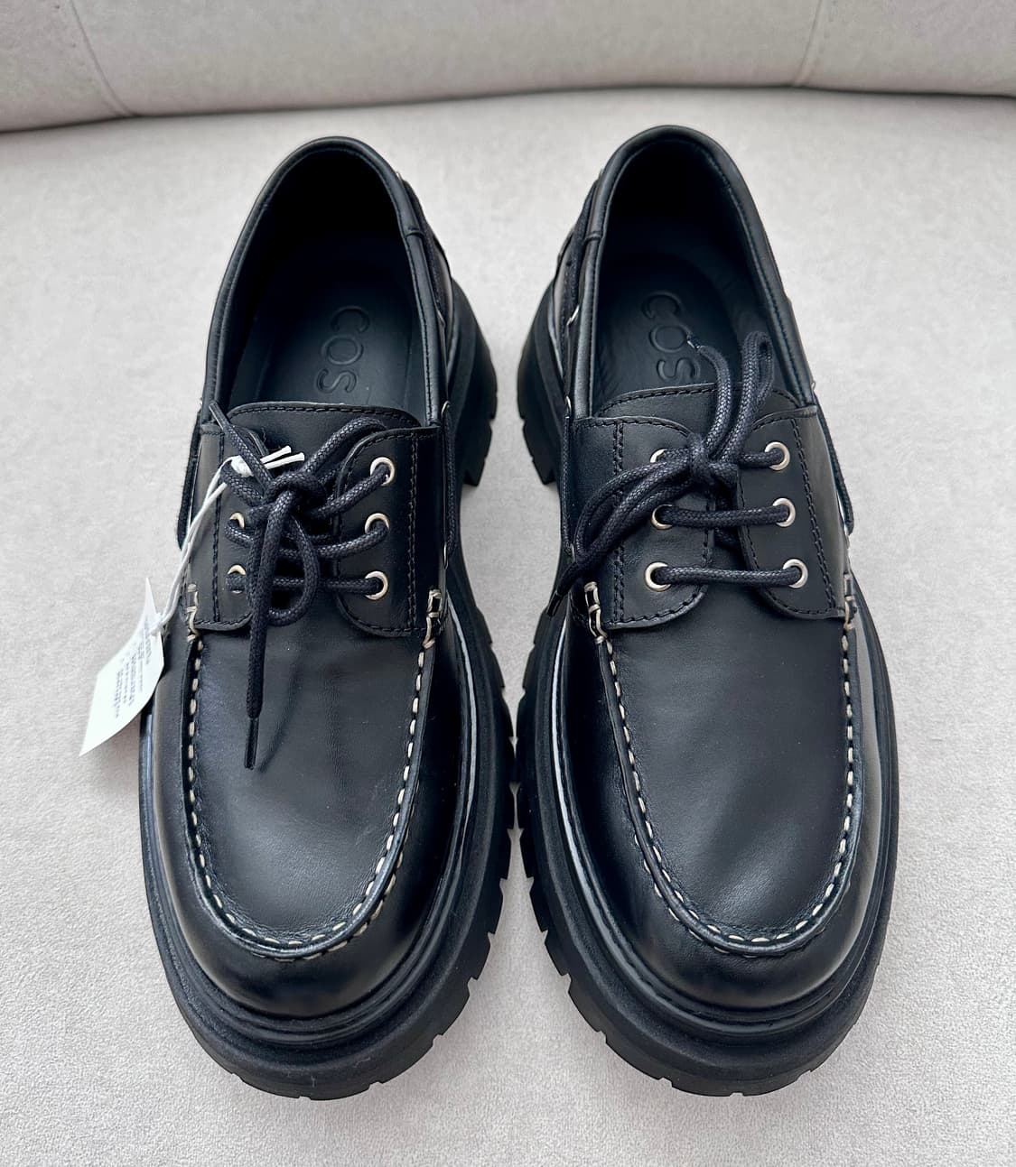 COS 레더 청키 보트슈즈 상품이미지8