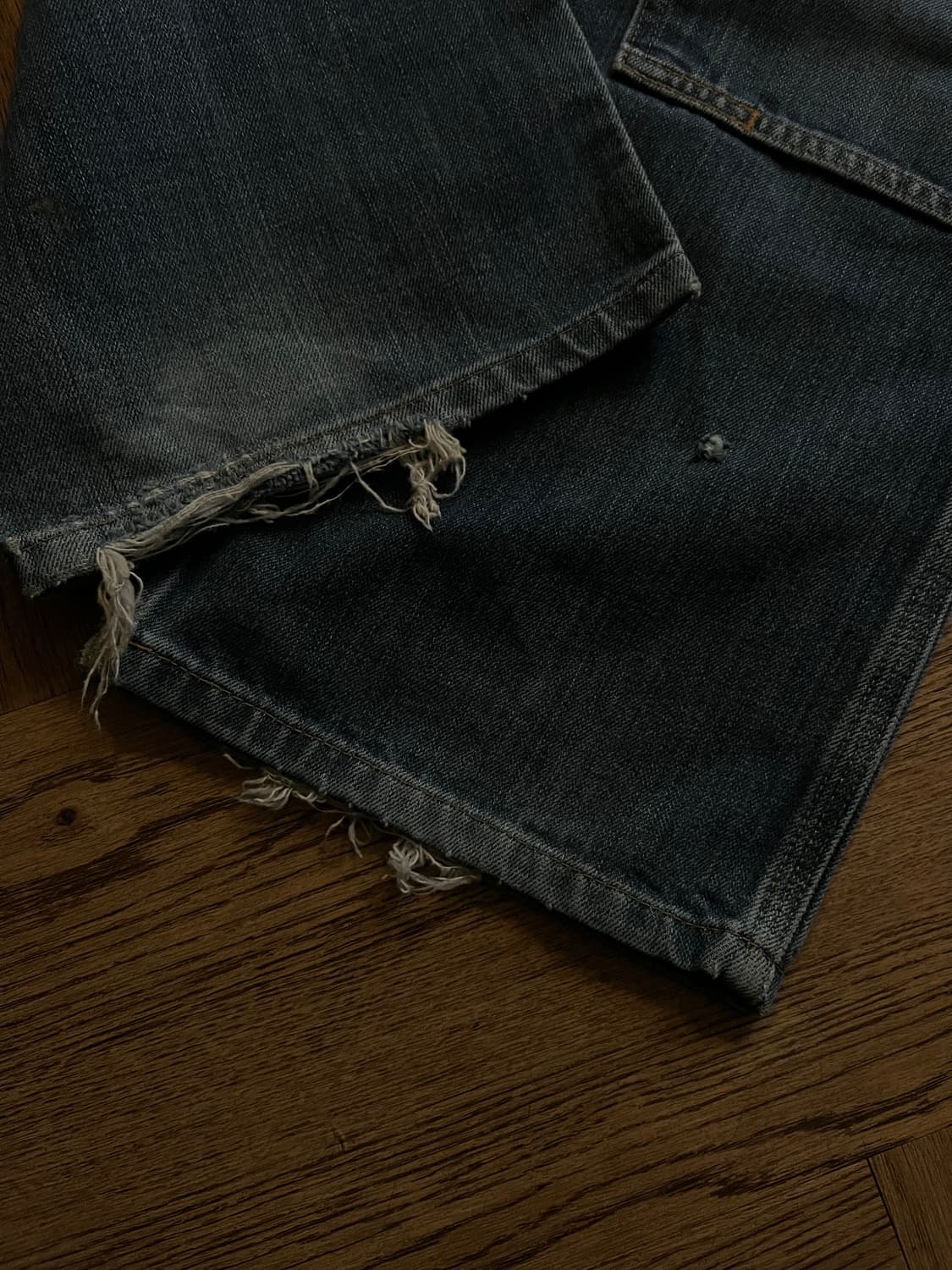 [36]칼하트 USA 더티워싱 더블니 워크 데님 팬 상품이미지6