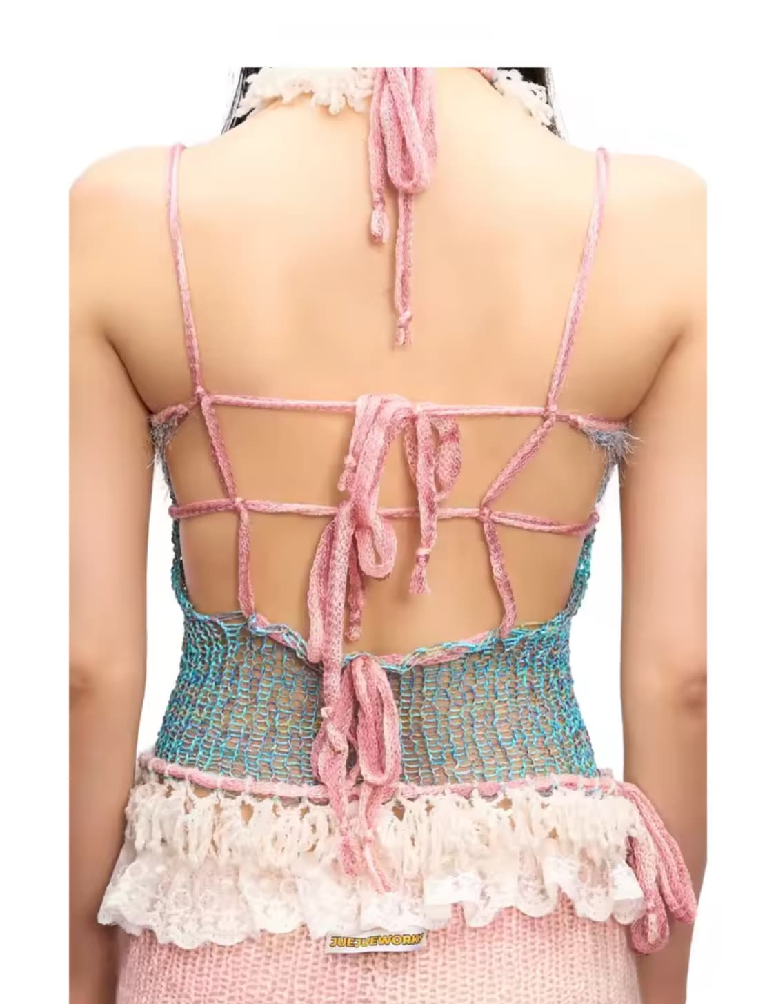 Juejueworks 니트 홀터넥 슬리브리스 상품이미지5