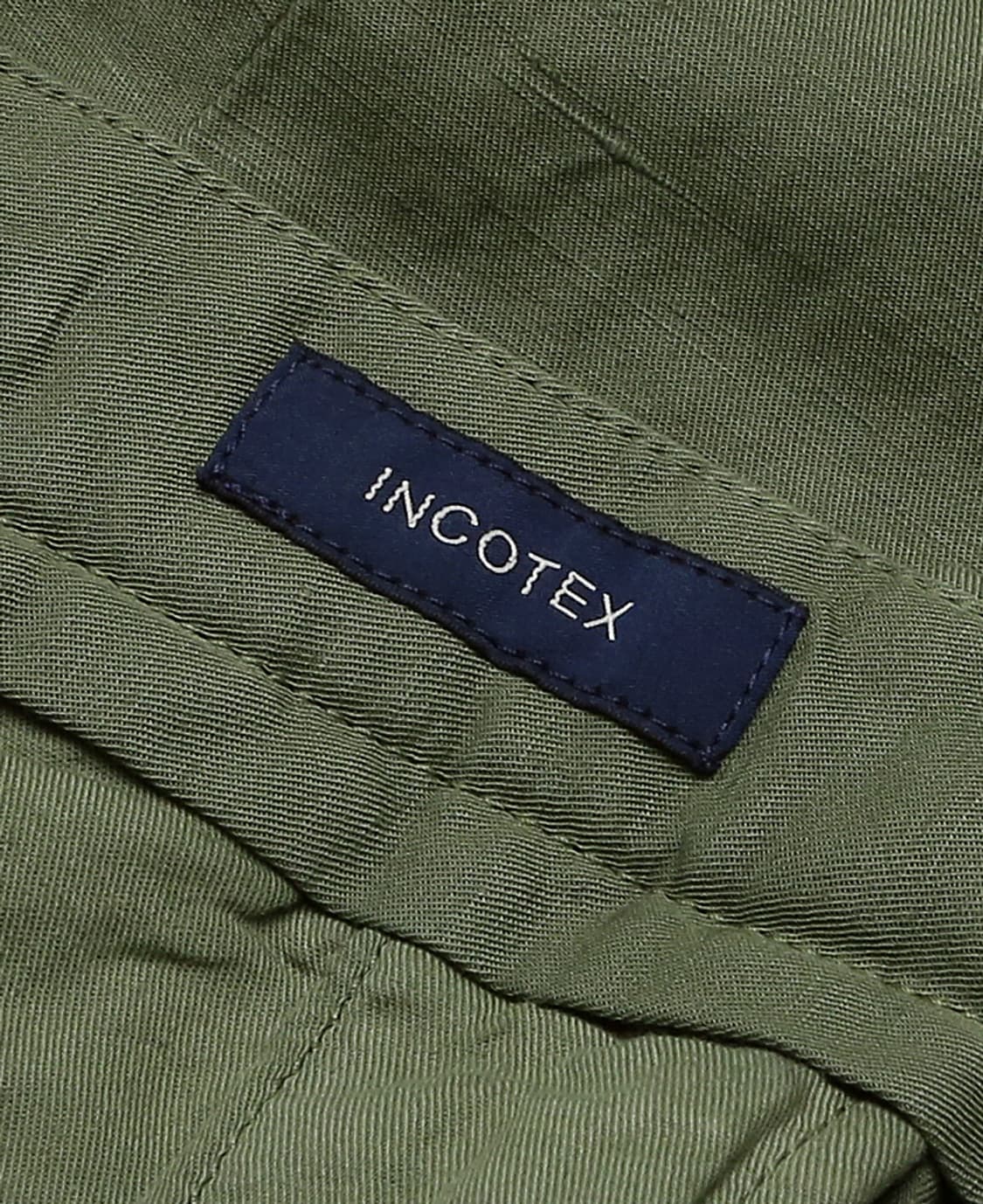 52 인코텍스 [Incotex] 카키 린넨 코튼 치노리노 하프 조거 팬츠 상품이미지8