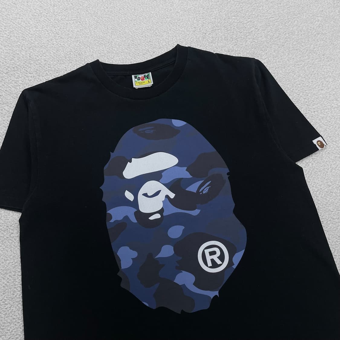 베이프 Bape 컬러 카모 빅 에이프 반팔티 블랙 상품이미지2