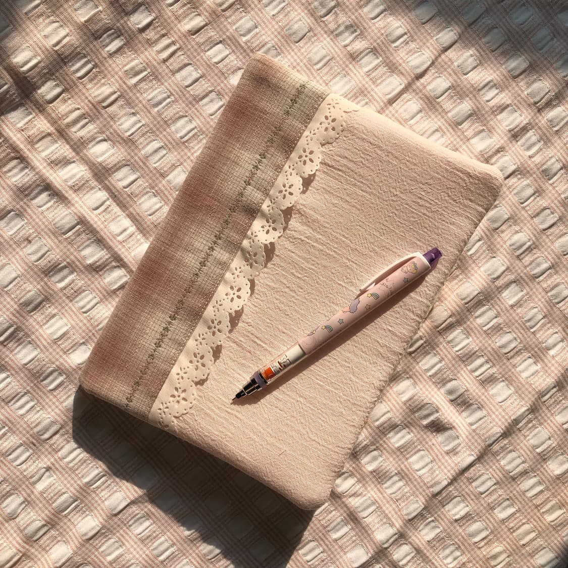pink flower diary cover 상품이미지2