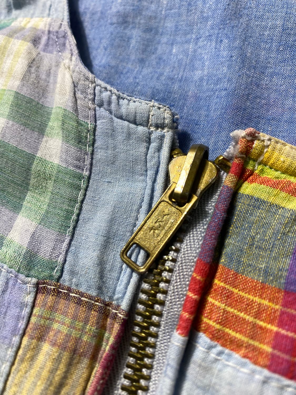 [F] Japanese Vintage 리버서블 패치워크 집업 셔츠 상품이미지5