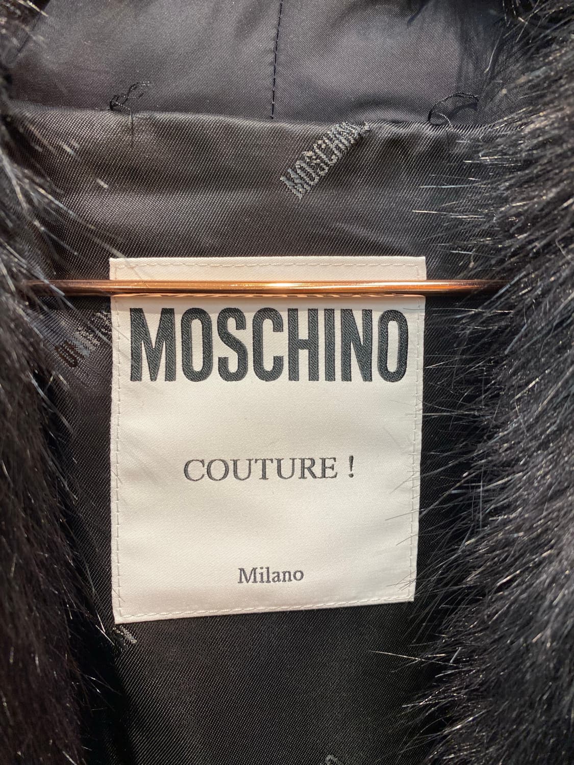 모스키노 블랙 패딩 코트 38(정품) 상품이미지4