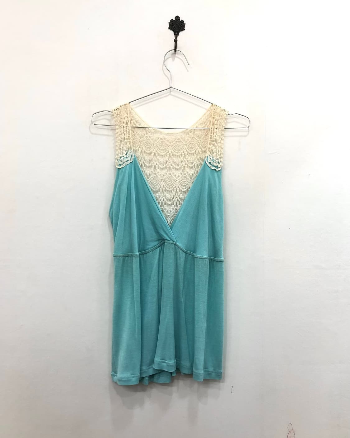back crochet detail mint sleeveless 상품이미지2