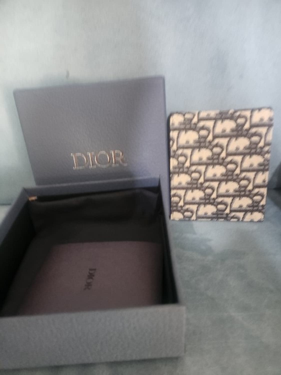 디올 오블리크 반지갑 베이지 (급처 상품이미지1