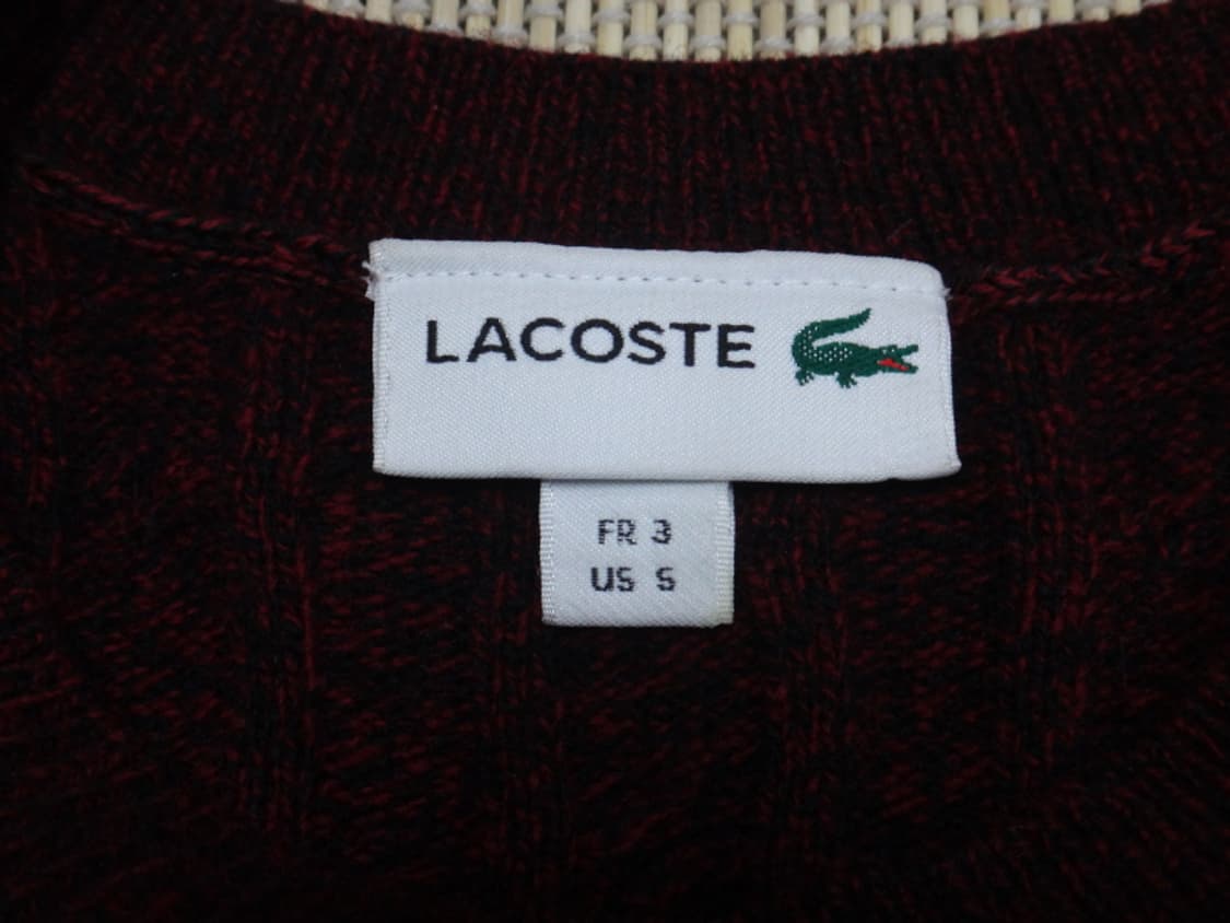 (M/95) 라코스테 남성 라운드 넥 풀오버 스웨터 상품이미지7
