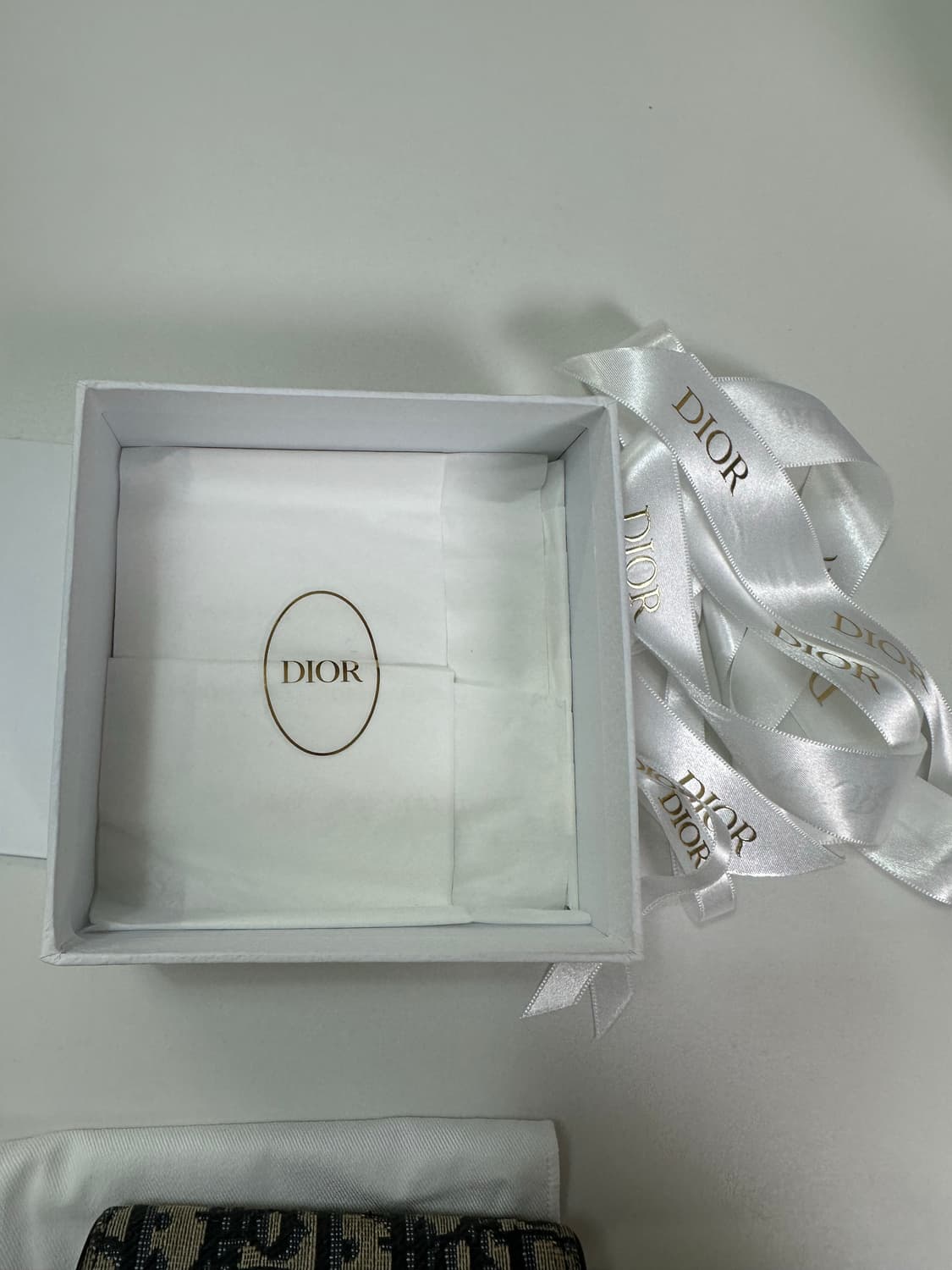 디올 오블리크 새들 카드지갑 구성품포함!! 상품이미지6