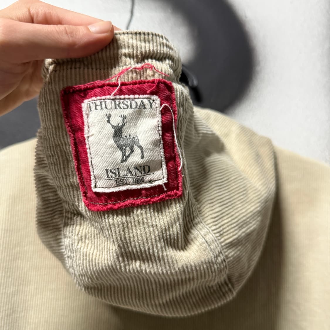 썰스데이아일랜드 코듀로이 골덴 집업 후드 자켓 상품이미지5