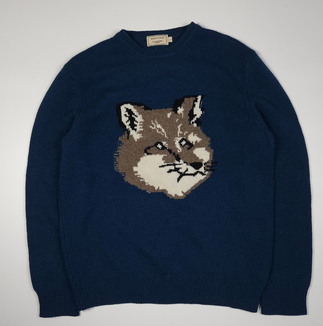 메종키츠네 빅 폭스 헤드 니트 상품이미지1