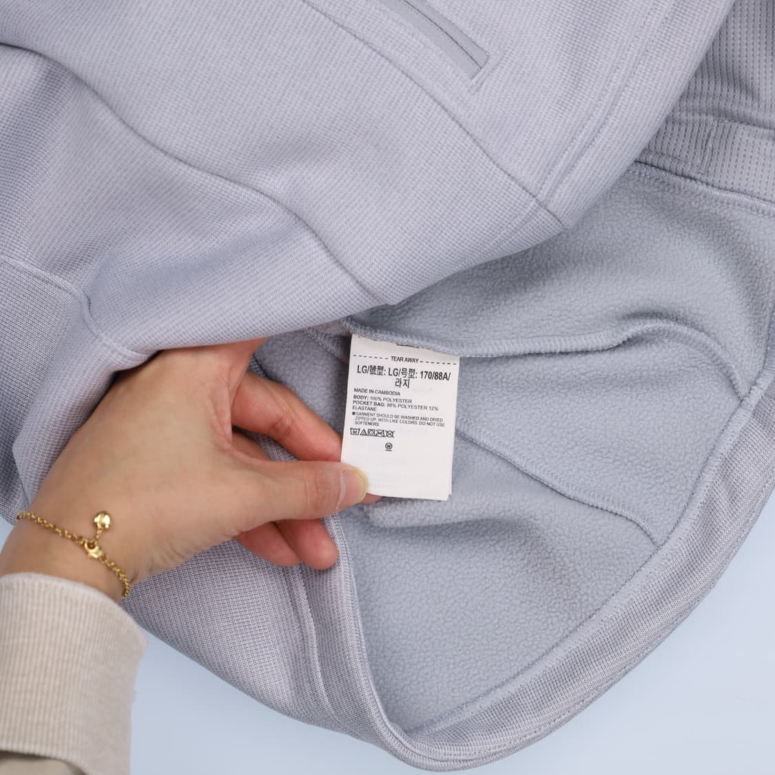 LG 언더아머 여성 기모후드집업 0210H1 상품이미지4