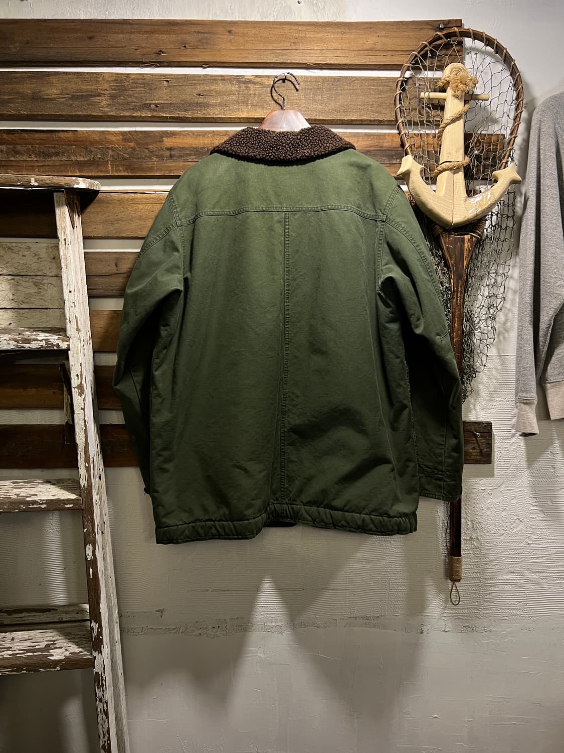 [XL]엘엘빈 USA 쉐르파 라이닝 올리브그린 헌팅 자켓 상품이미지7