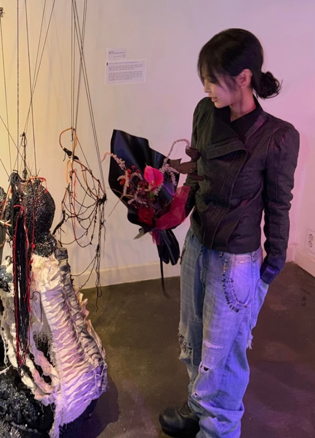 Maje 하이넥 레더자켓 상품이미지1