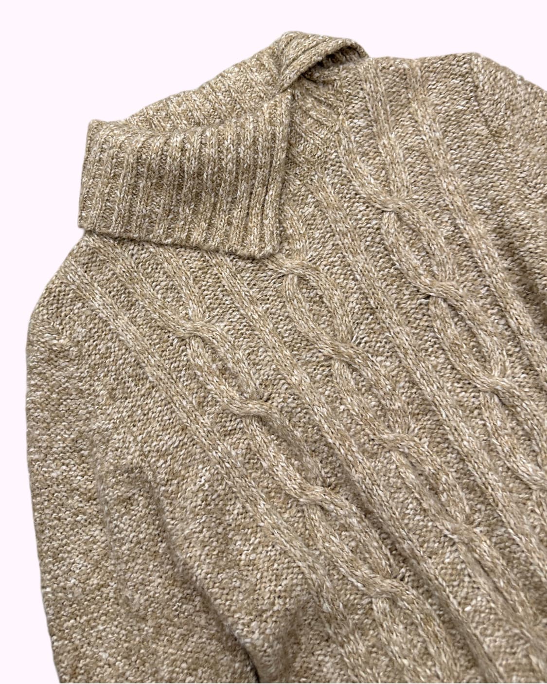 brown slit turtle-neck knit 상품이미지3