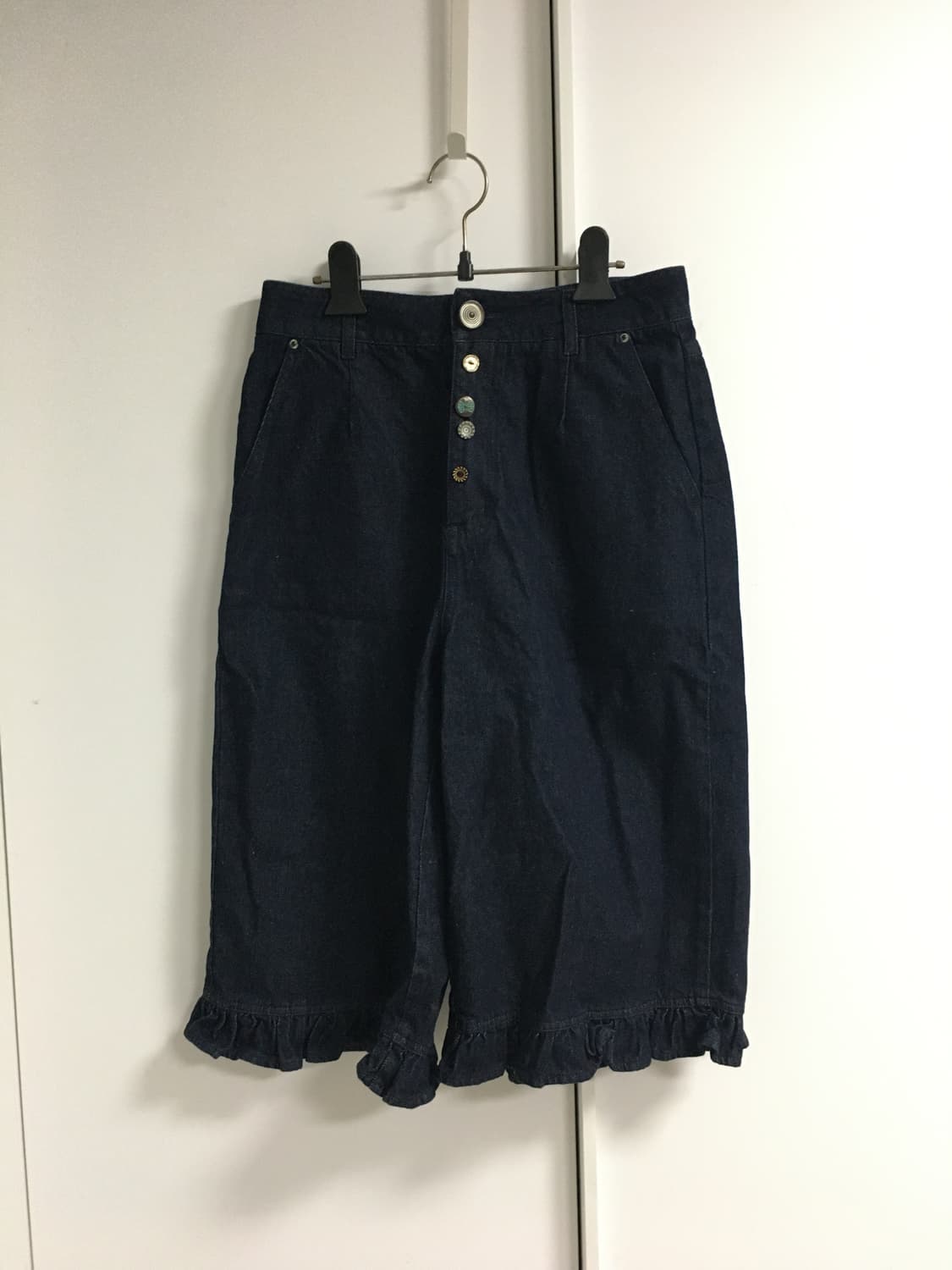 Oinimi 네이비 크롭 팬츠 상품이미지3