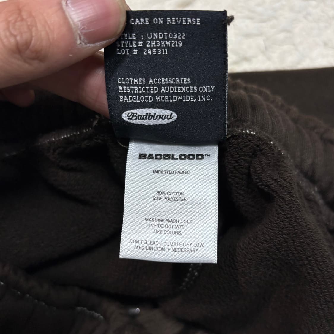 BADBLOOD Heavyweight Wide Jogger Pants 상품이미지9