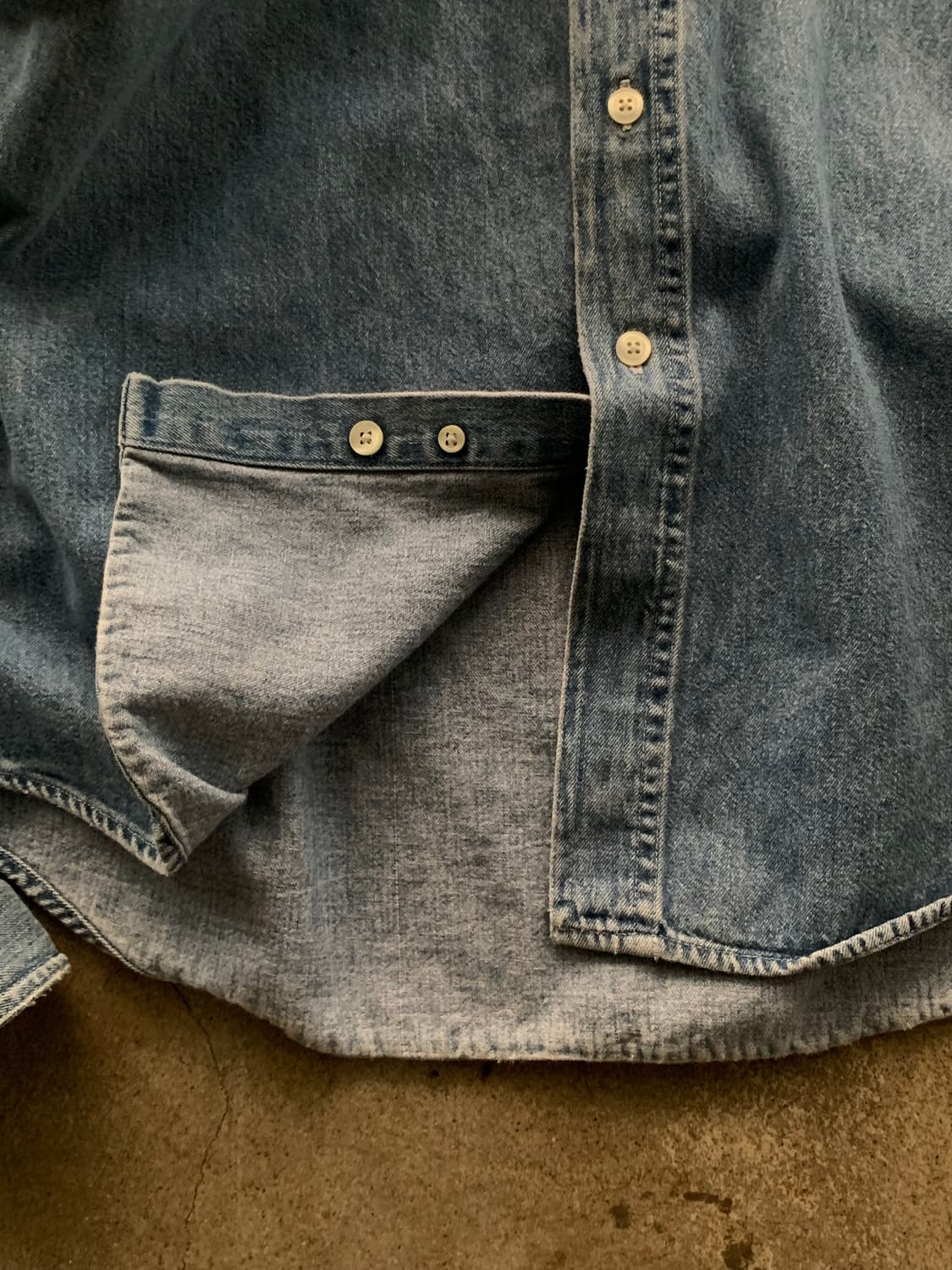 올드 갭 데님 버튼다운 셔츠 상품이미지5