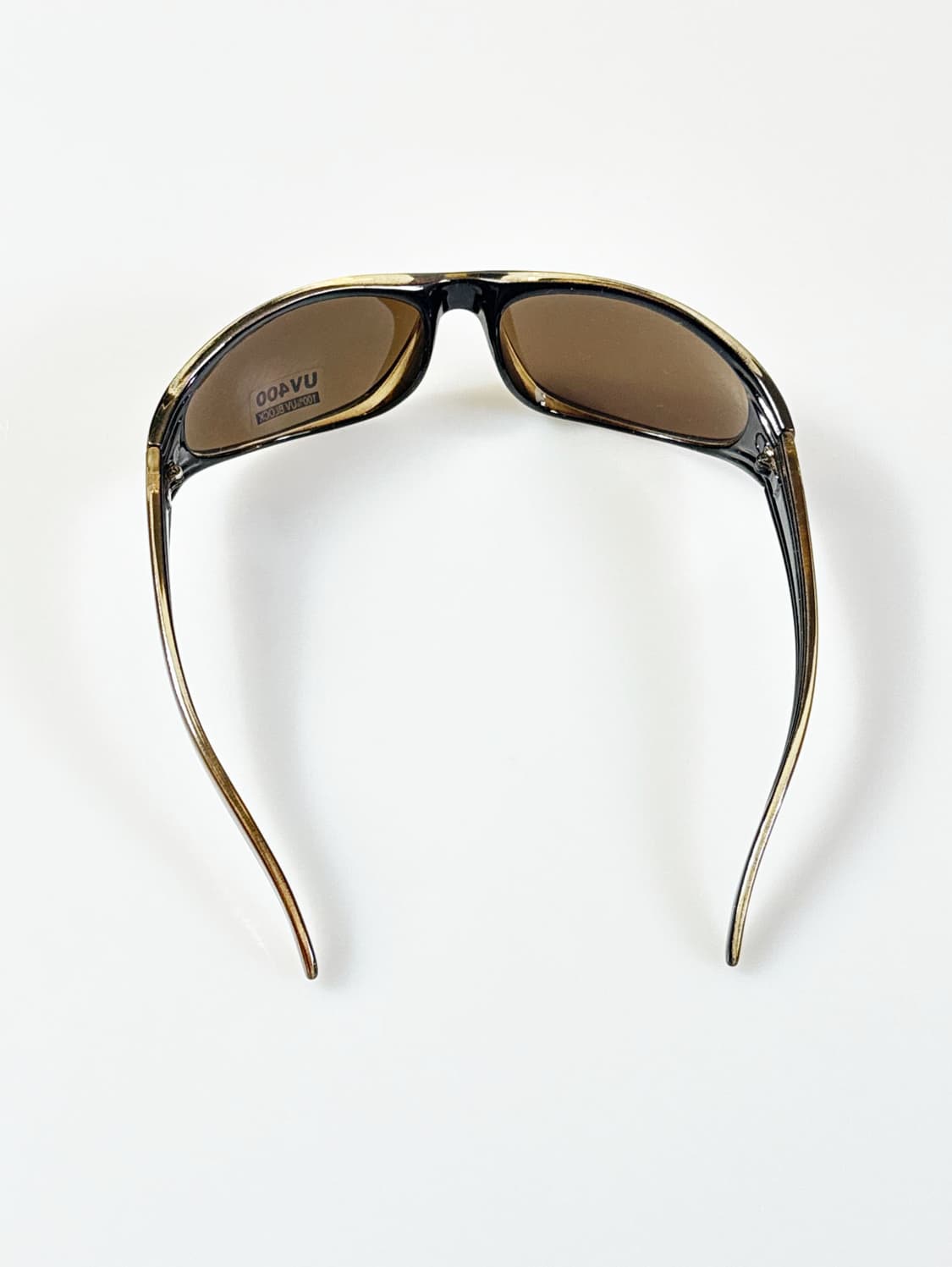 90s 볼드 오벌 쉴드 브라운 그라디언트 빈티지 선글라스 상품이미지5