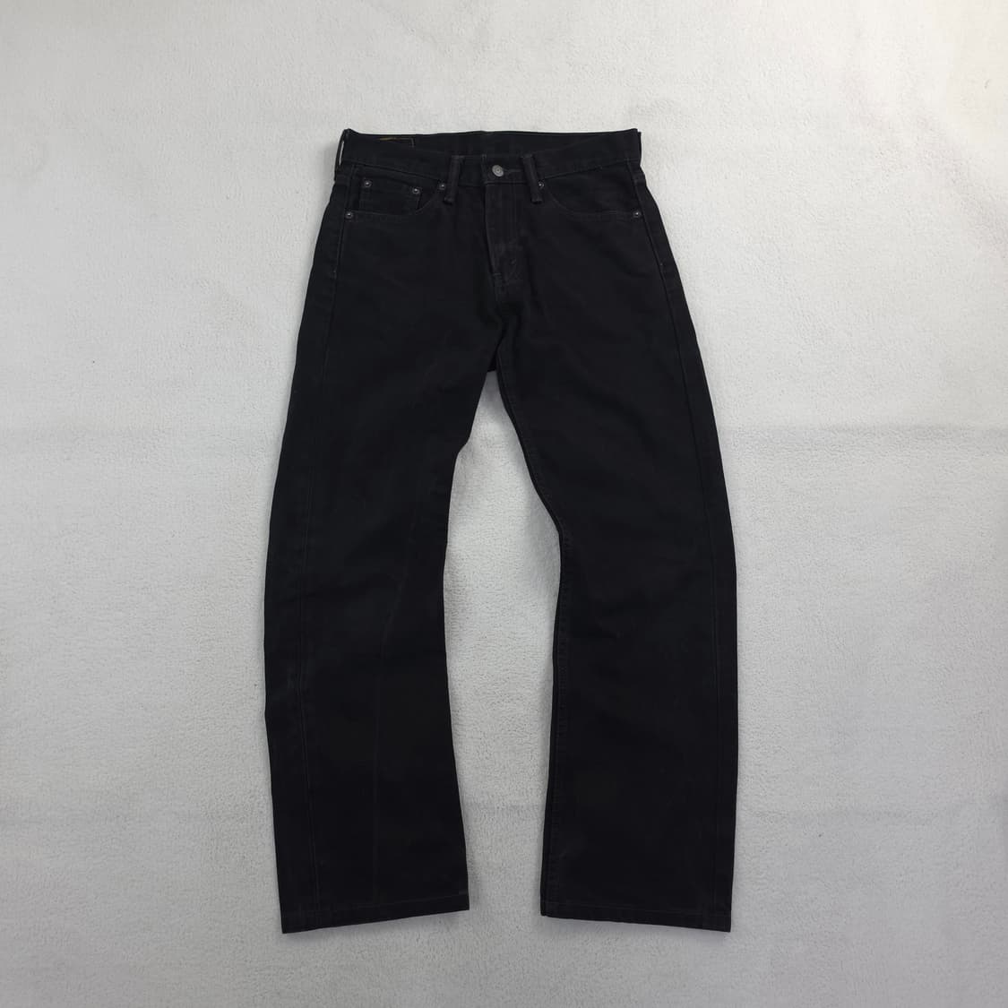 리바이스 505 블랙 데님 레귤러 팬츠 (M) 상품이미지2