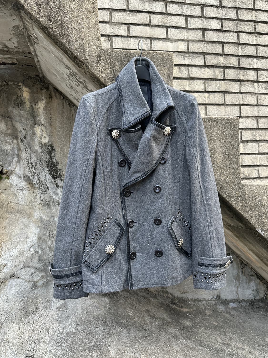 MIDAS stud leather trimming double 상품이미지2