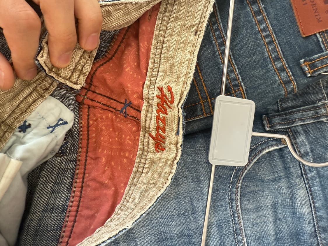 Hazzys 빈티지 스트레이프 데님팬츠 상품이미지4