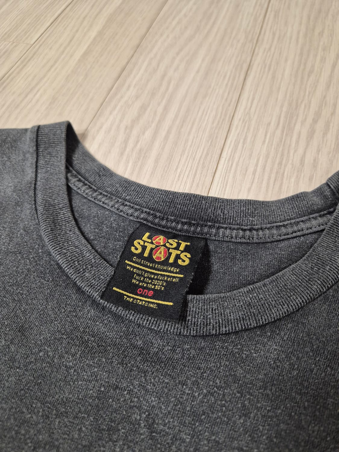 라스탯츠 블랭크 티셔츠 블랙 (0) 상품이미지3