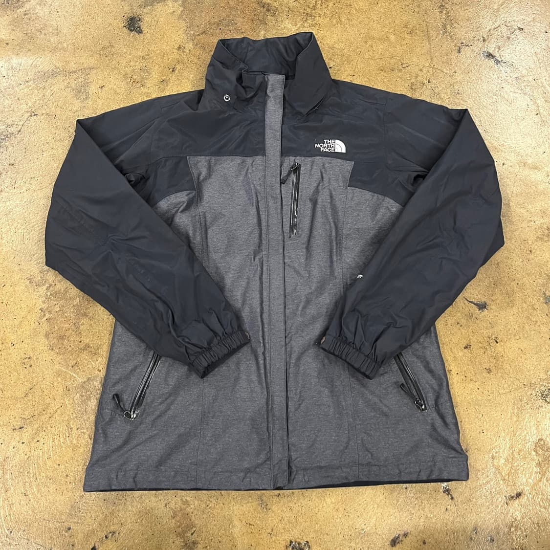 [정품/L] 노스페이스 블랙 회색 바람막이 자켓 b19 상품이미지2