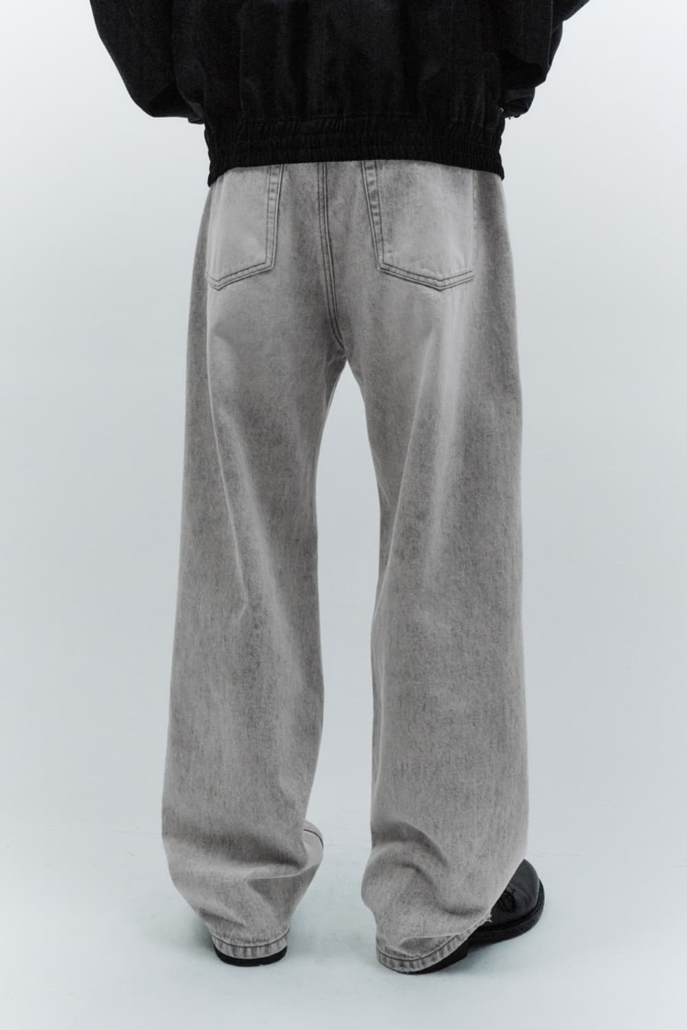 인사일런스 아이스 데님 청바지 와이드 찢청 L 상품이미지3