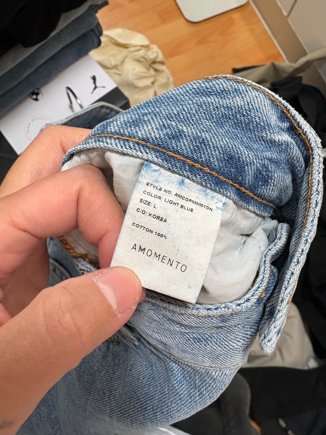 아모멘토 / RECYCLE COTTON DENIM 상품이미지8