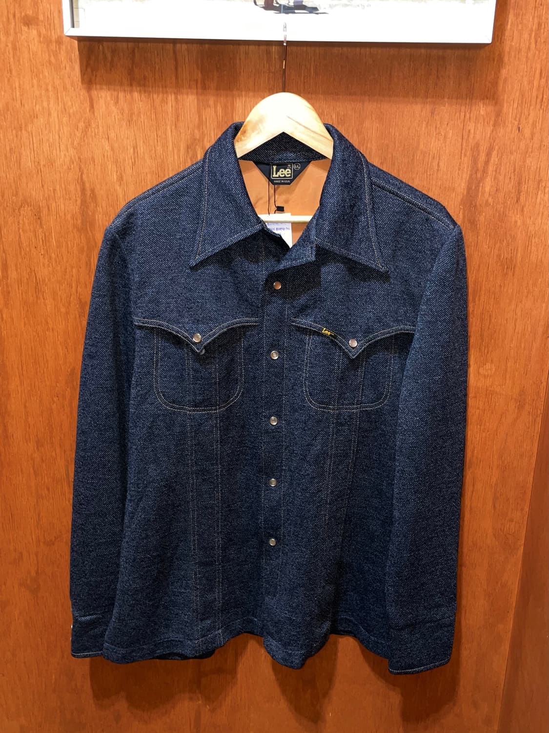(L) 70s USA Lee 웨스턴 셔츠 자켓 상품이미지3