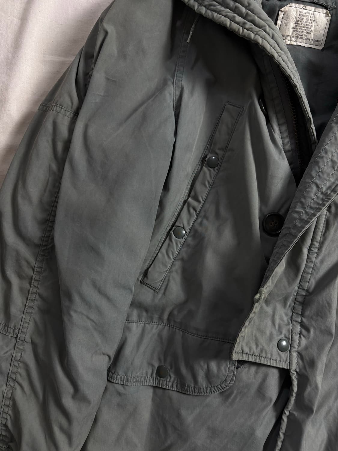 80s 밀리터리 콜드웨더 n3b 파카 M 상품이미지5