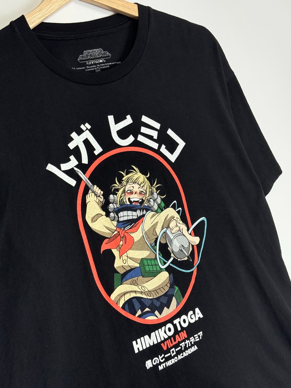 나히아 토가 히미코 빌런 공식 라이센스 반팔 티셔츠 XL 상품이미지2