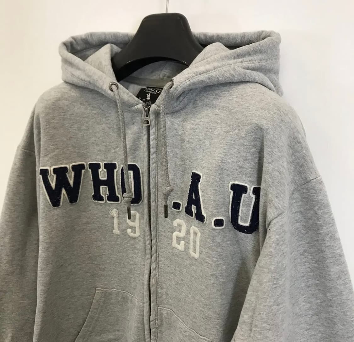후아유 후드집업 y2k 그레이 상품이미지2