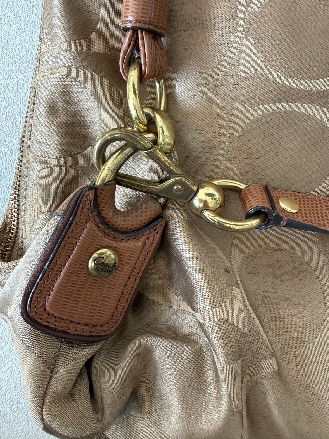 코치(COACH) 모노그램 숄더백(크로스 가능, 상태 확인) 상품이미지7