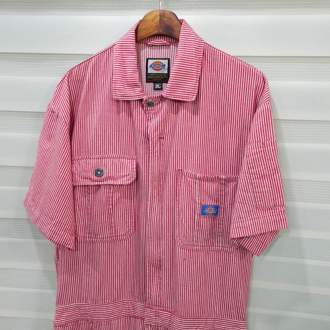 디키즈 스트라이프 점프수트- 실측확인 상품이미지2