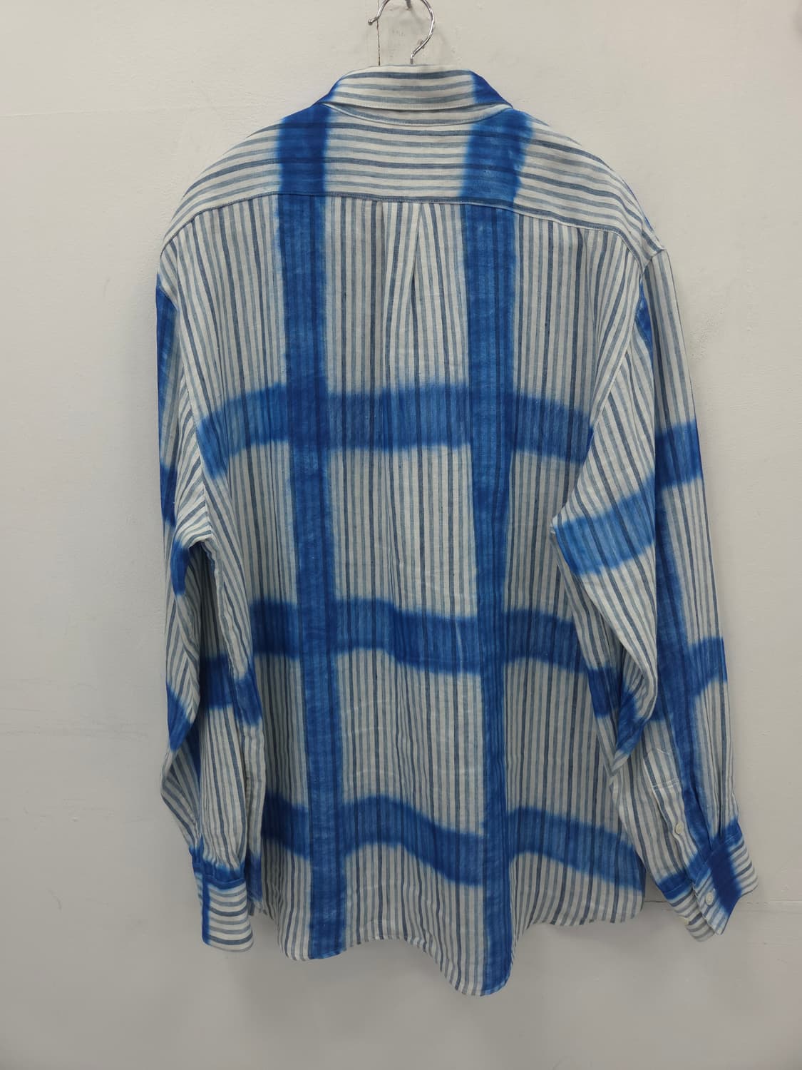 OS 브루앙 BRUANT 린넨 블루 스트라이프 셔츠 상품이미지5