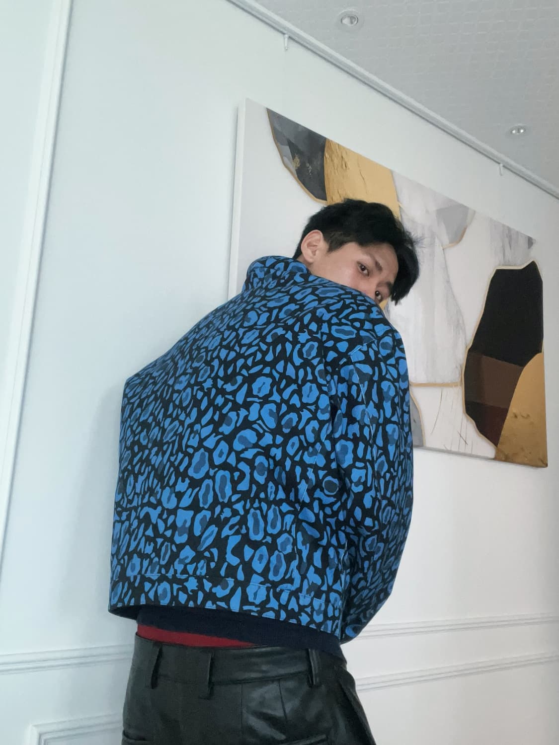 KNOW WAVE 블루 레오파드 자켓 상품이미지7