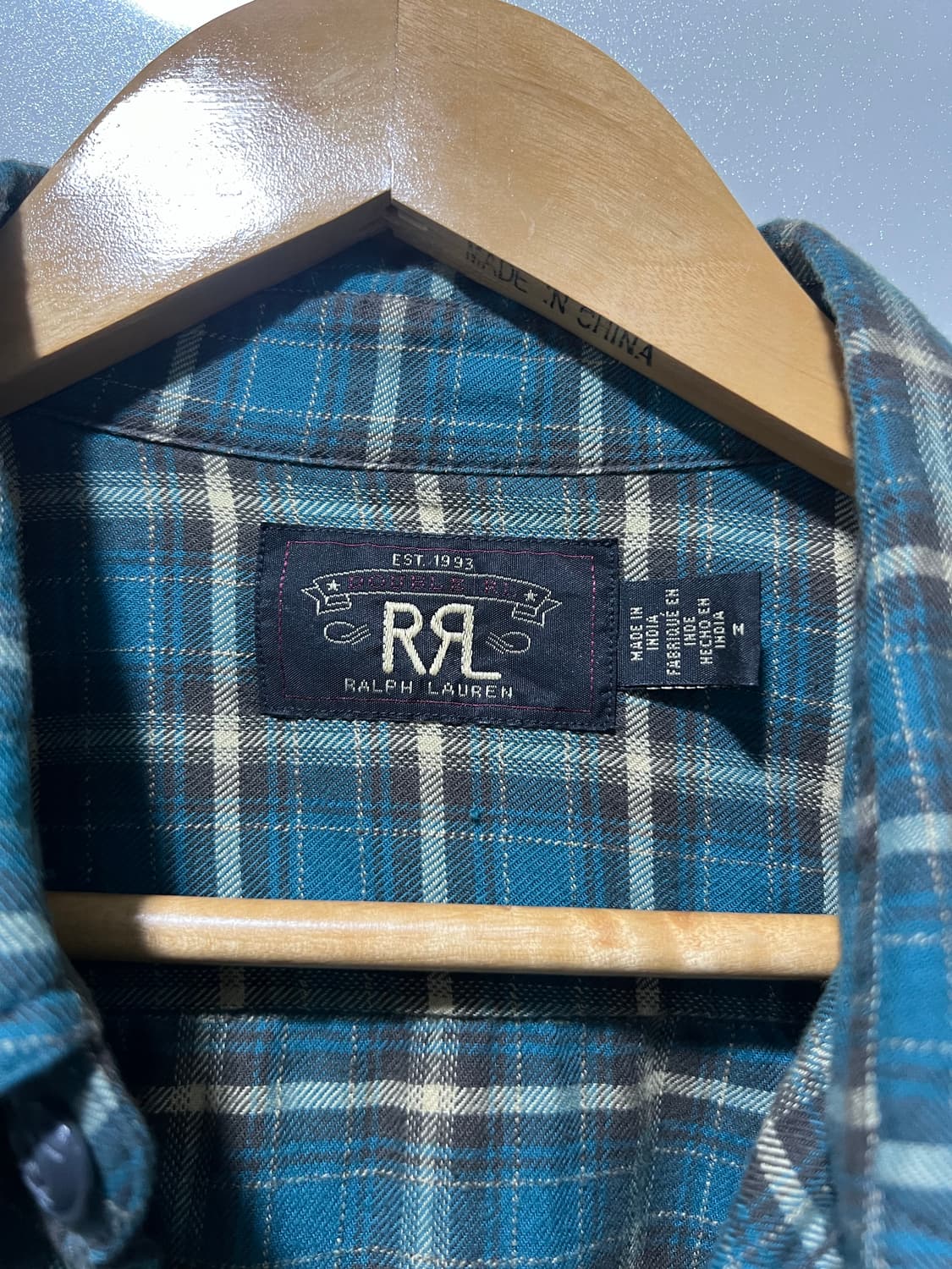 RRL 플래드 트윌 워크셔츠 상품이미지3