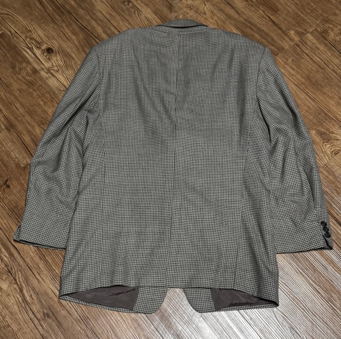 입생로랑 캐나다 하운즈투스 체크 울 자켓 상품이미지3