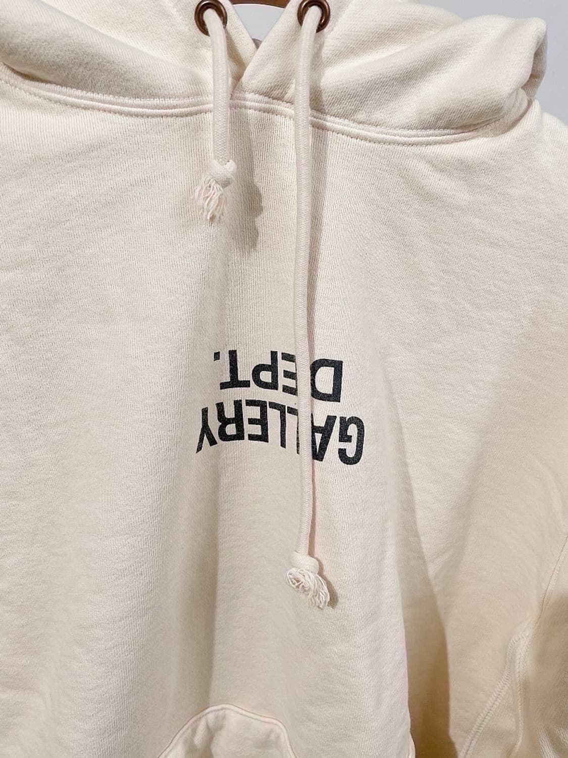 (정품/새상품) 갤러리 디파트먼트 퍽드 업 로고 화이트 후드 상품이미지2