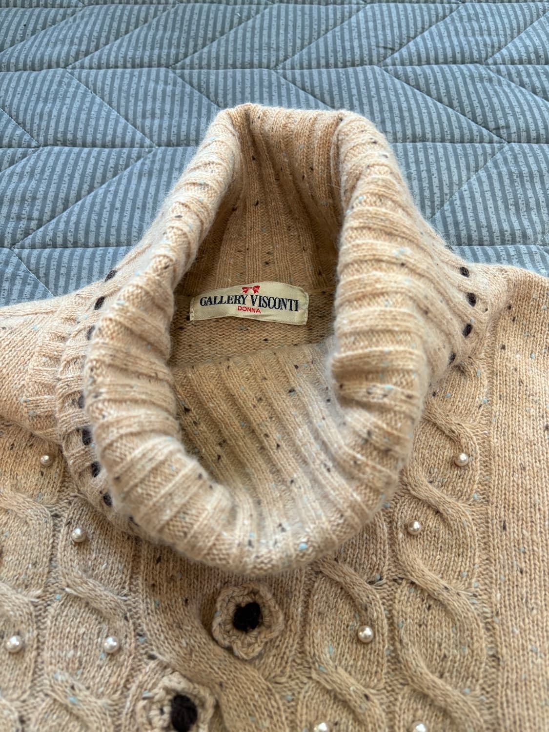 오트밀 플라워 폴라니트 상품이미지6