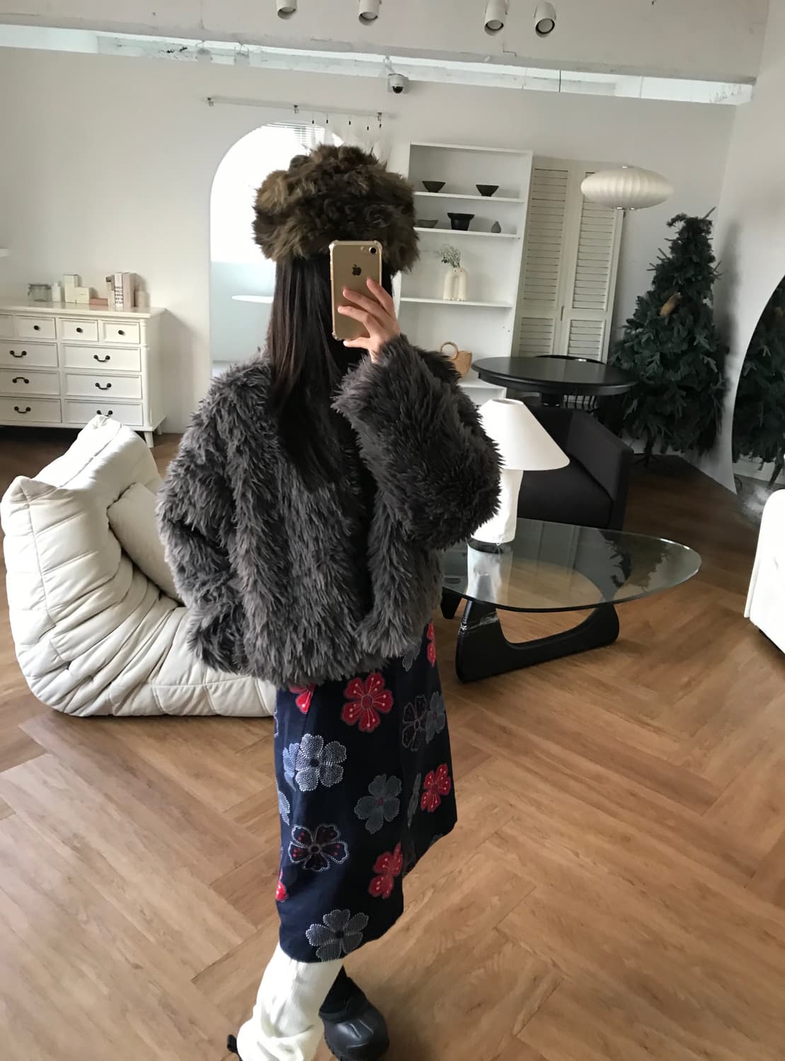 vintage pattern skirt 상품이미지1