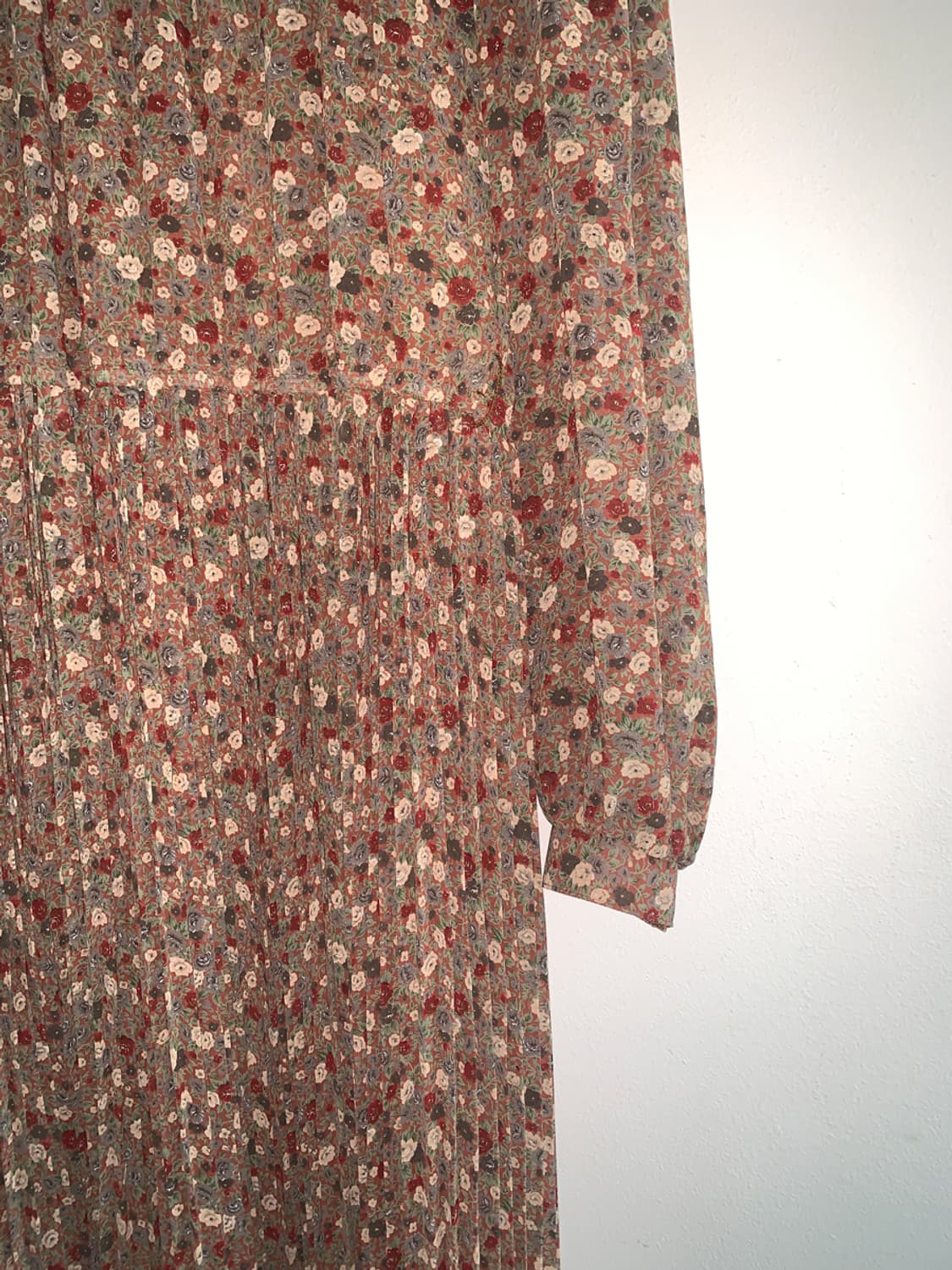 (Vintage)Floral scarf belted dress 상품이미지3