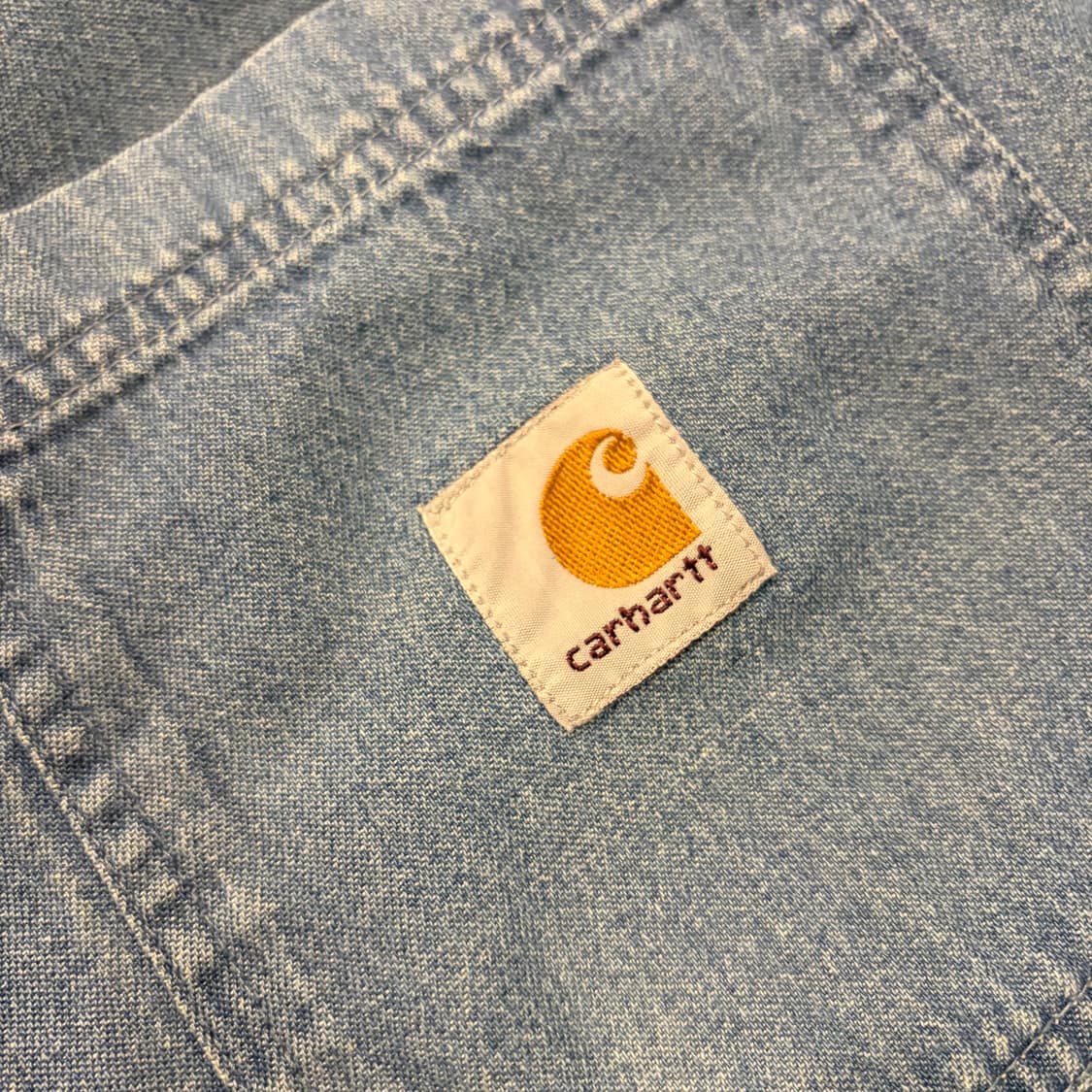[XL] 칼하트 데님 반팔 셔츠 블루 D276 상품이미지7