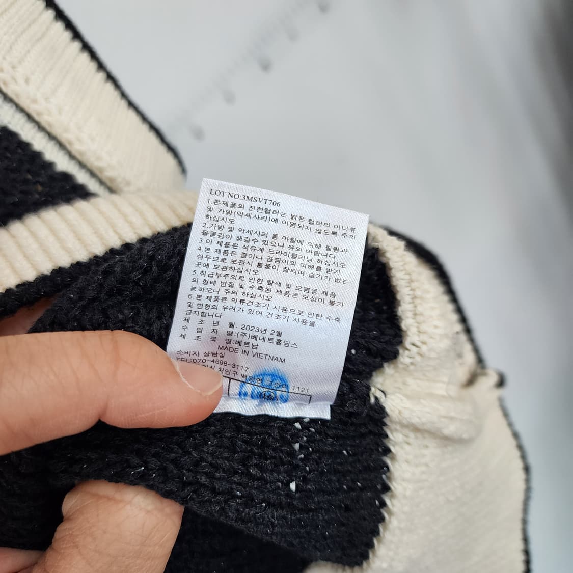 SJ 와니 후드 니트 조끼 블랙 상품이미지6