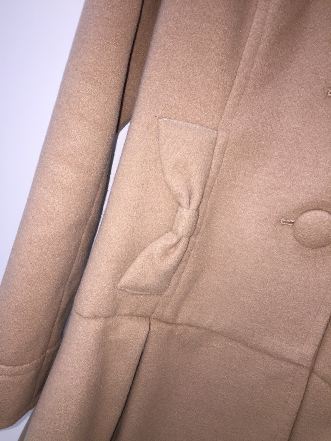 리즈리사 고전 라떼갸루 리본 롱 코트 상품이미지3