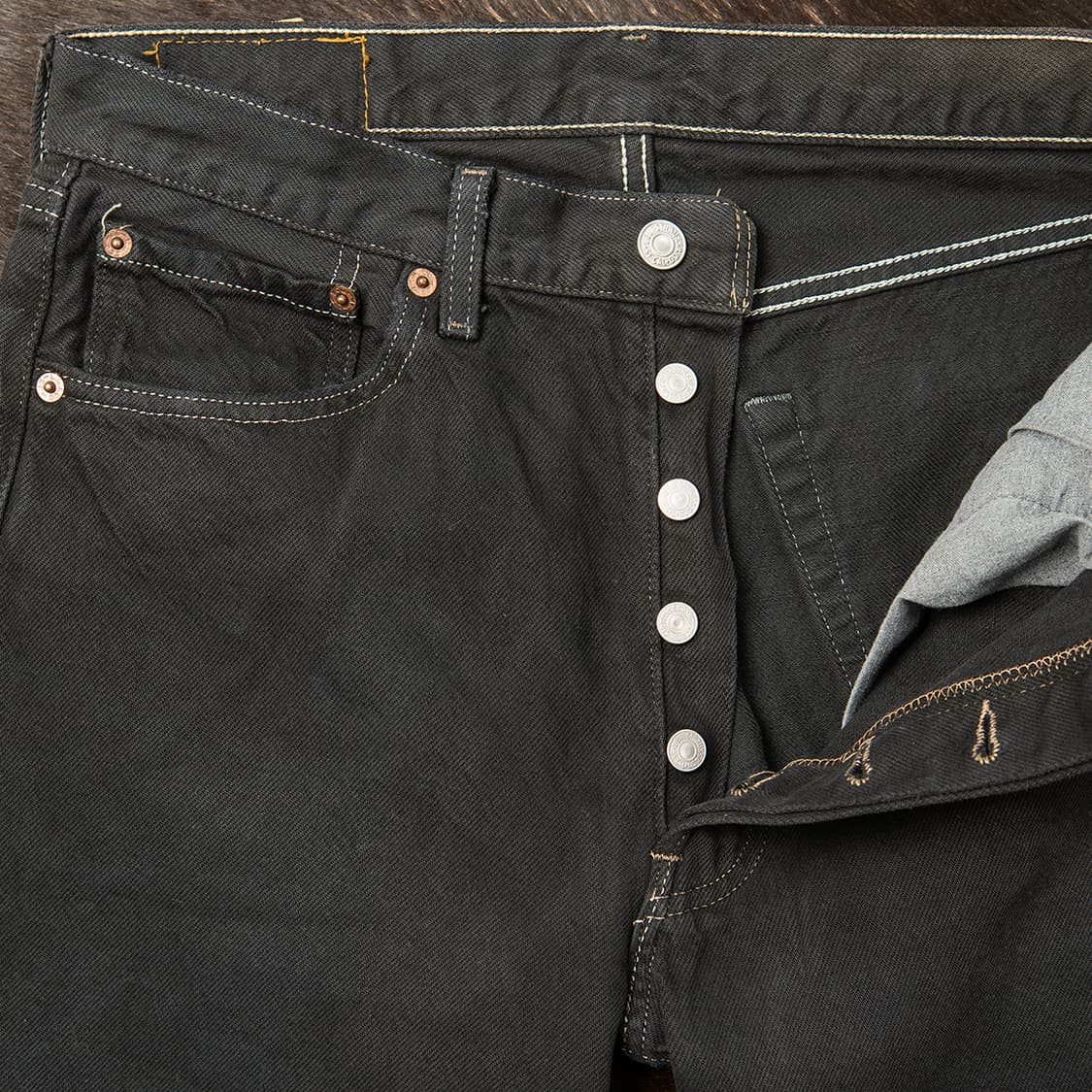 [31] 90s 리바이스 USA 501 블랙 데님팬츠 블랙진  상품이미지2