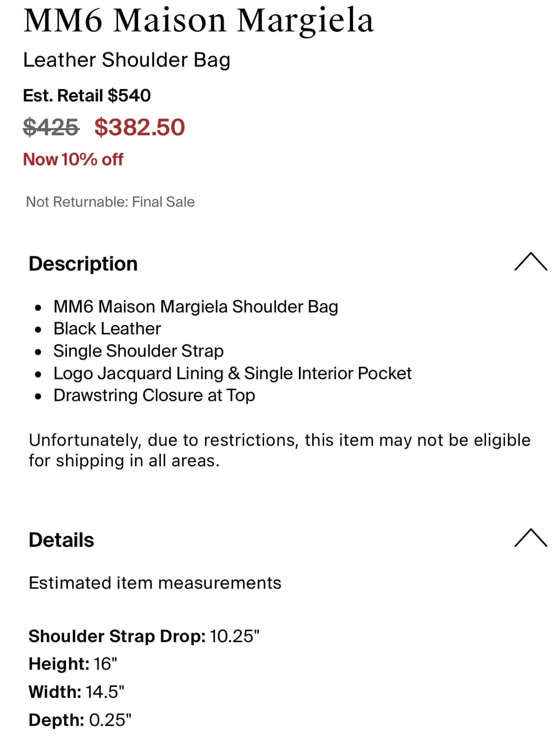 MM6 maison margiela 숄더백 상품이미지5