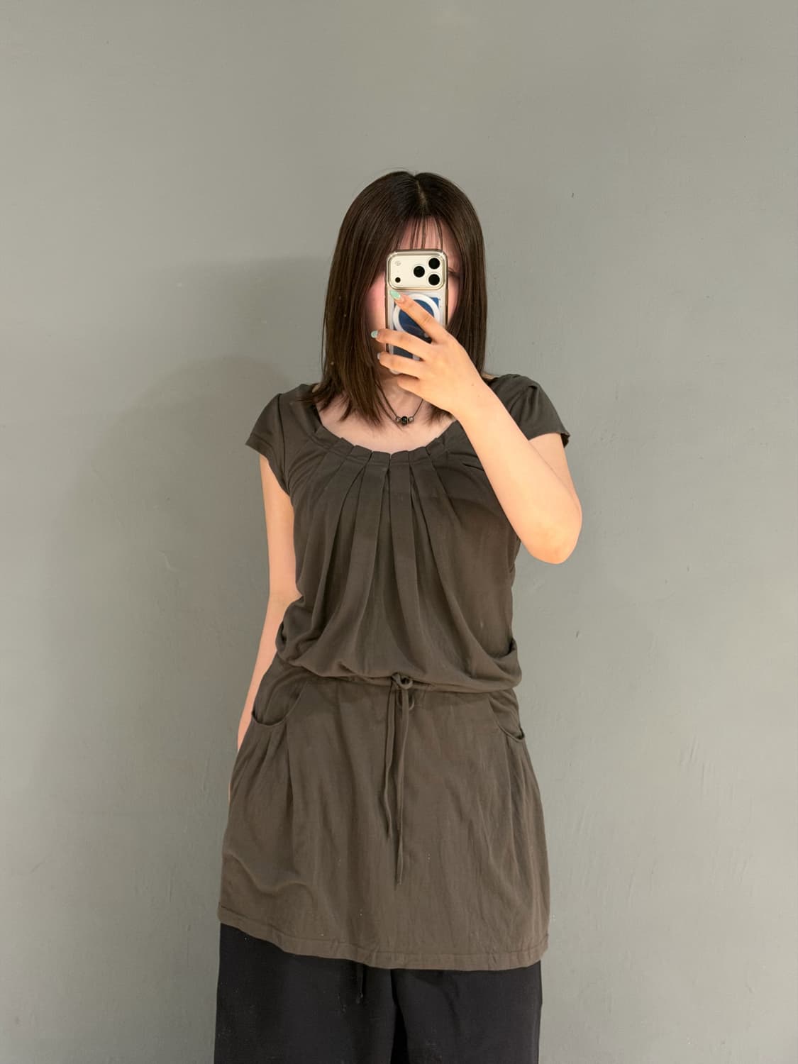 pleats detail pocket mini dress 상품이미지5