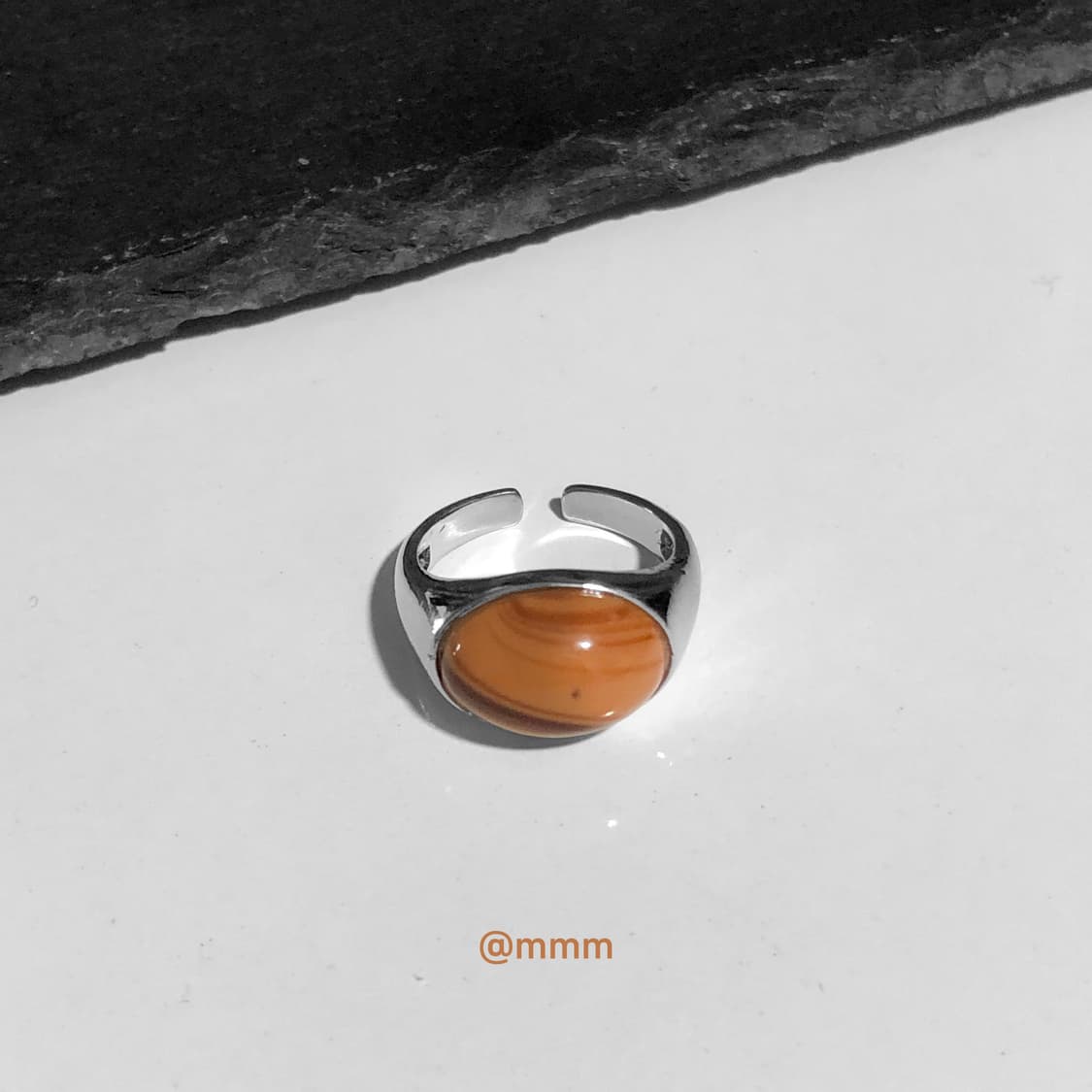 (Unisex) 머드원석 스톤 반지 오픈링 상품이미지4